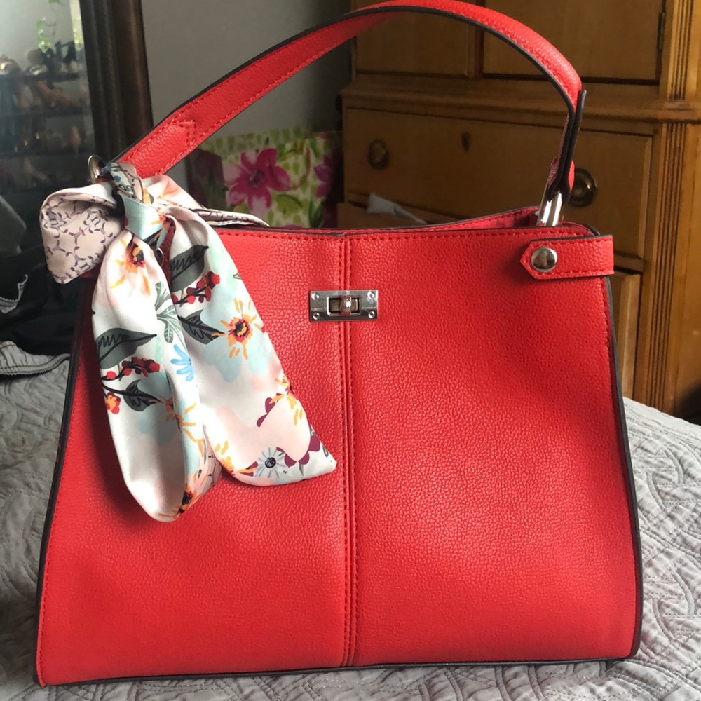 Red Satchel Purse